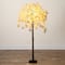 5ft. Pre-Lit Blossoming Pink Artificial Cascading Cherry Tree with Warm White LED Lights